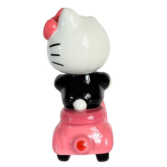 Blue Sky Hello Kitty Figurine Ceramic Riding Pink Vespa Scooter Girl Kawaii Gift - Picture 3 of 13